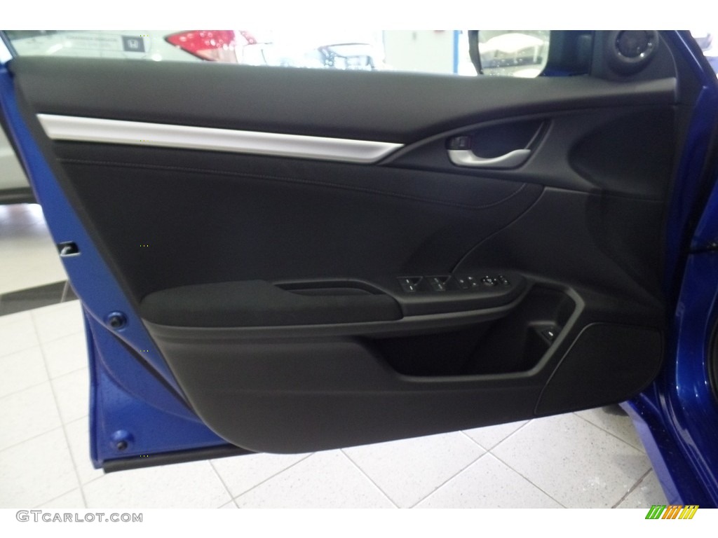 2017 Civic EX Sedan - Aegean Blue Metallic / Black photo #5