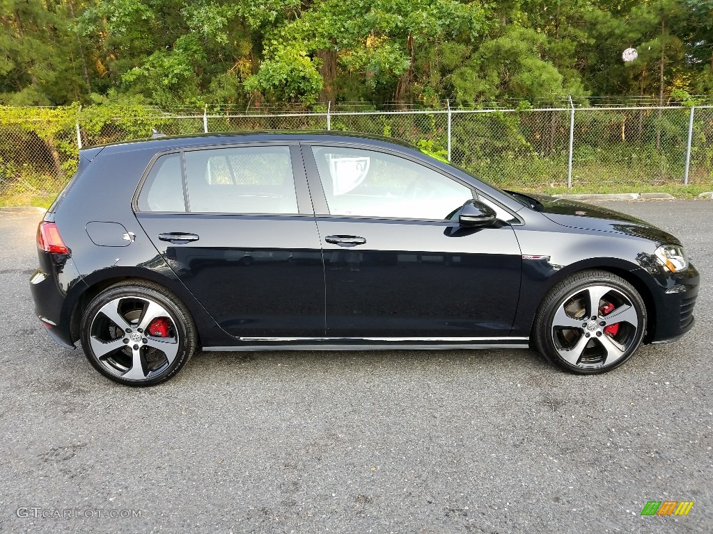 Deep Black Pearl 2017 Volkswagen Golf GTI 4-Door 2.0T S Exterior Photo #121944250