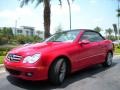 2008 Mars Red Mercedes-Benz CLK 350 Cabriolet  photo #2