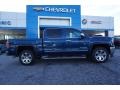 2017 Stone Blue Metallic GMC Sierra 1500 SLT Crew Cab 4WD  photo #8