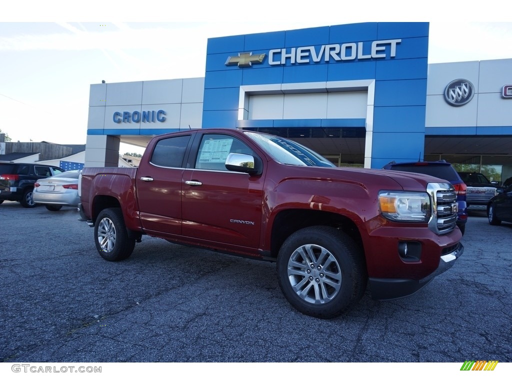 2017 Canyon SLT Crew Cab - Red Quartz Tintcoat / Jet Black photo #1