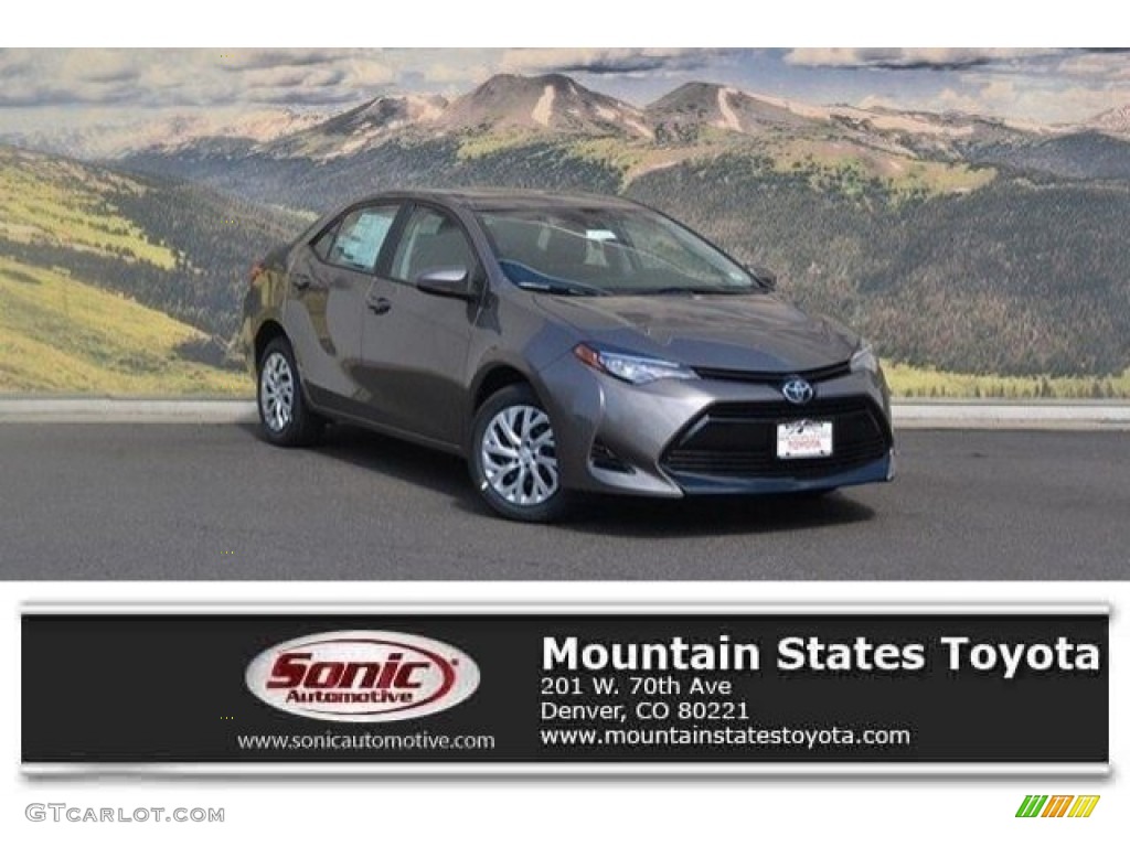 2017 Corolla LE - Falcon Gray Metallic / Black photo #1