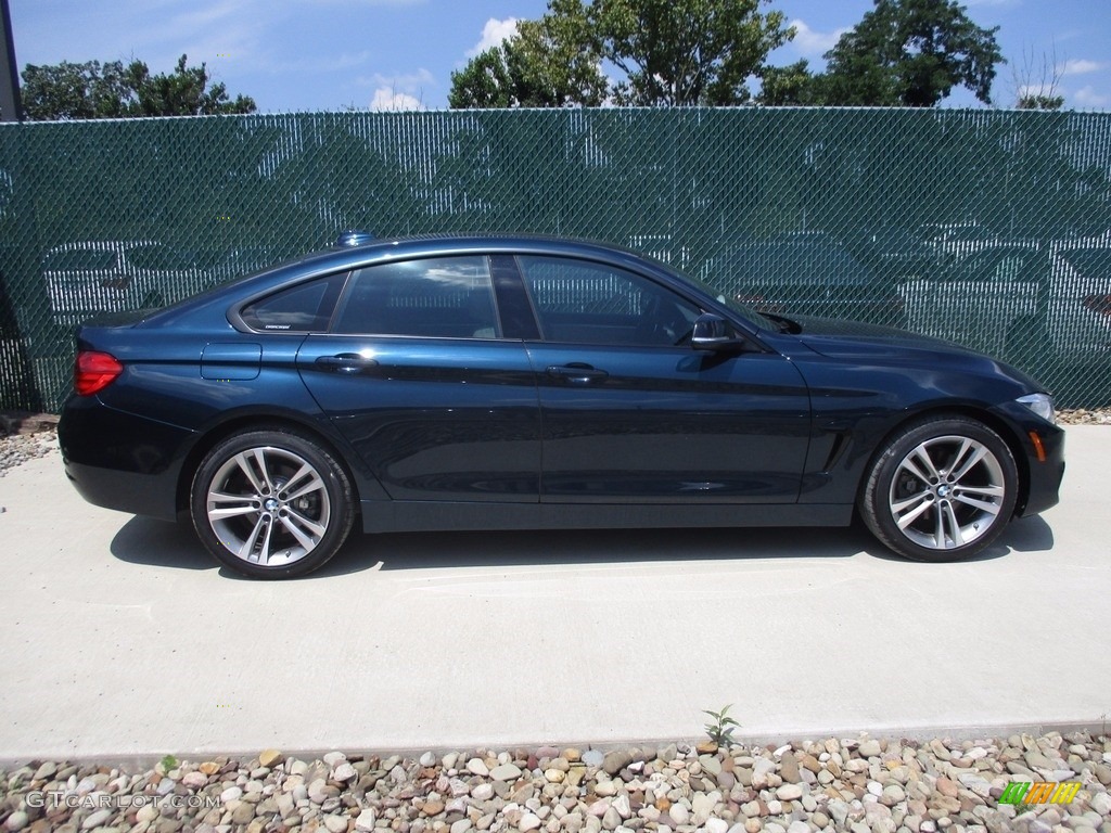 2015 4 Series 428i xDrive Gran Coupe - Midnight Blue Metallic / Oyster/Black photo #2