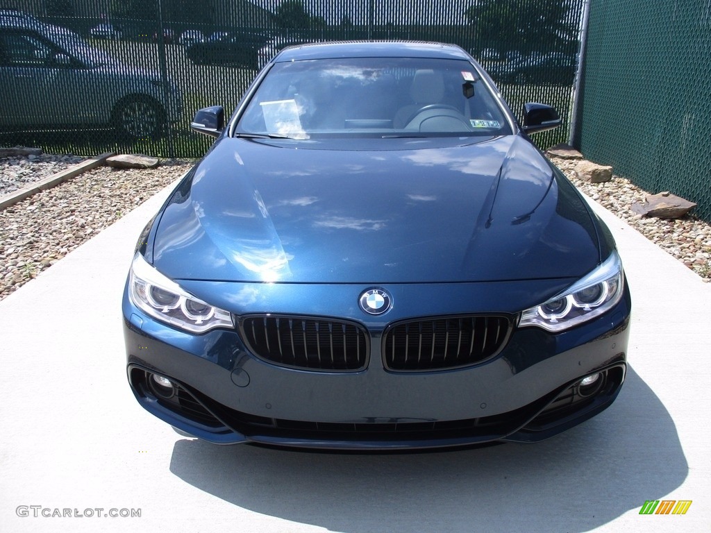 2015 4 Series 428i xDrive Gran Coupe - Midnight Blue Metallic / Oyster/Black photo #6