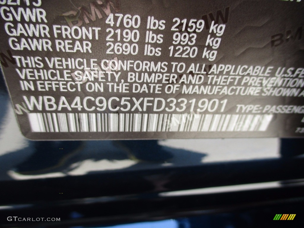 2015 4 Series 428i xDrive Gran Coupe - Midnight Blue Metallic / Oyster/Black photo #19