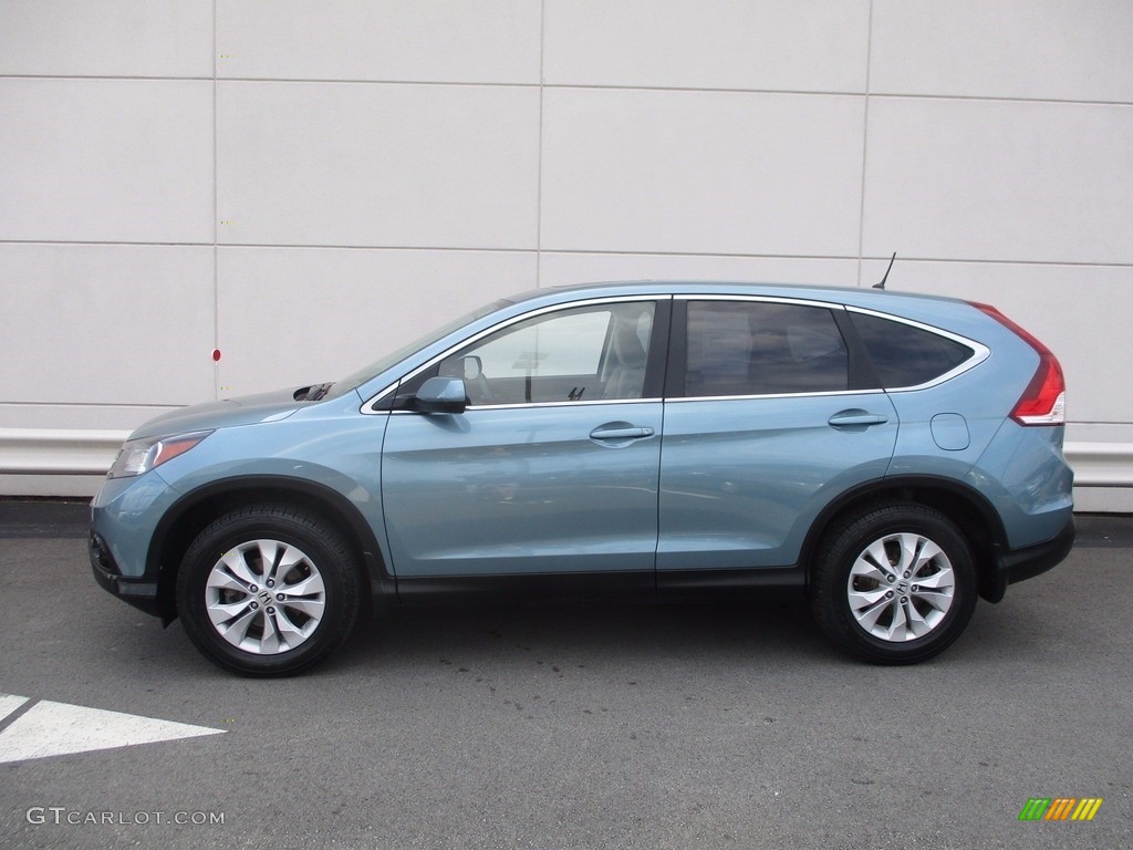 2014 CR-V EX AWD - Mountain Air Metallic / Beige photo #2