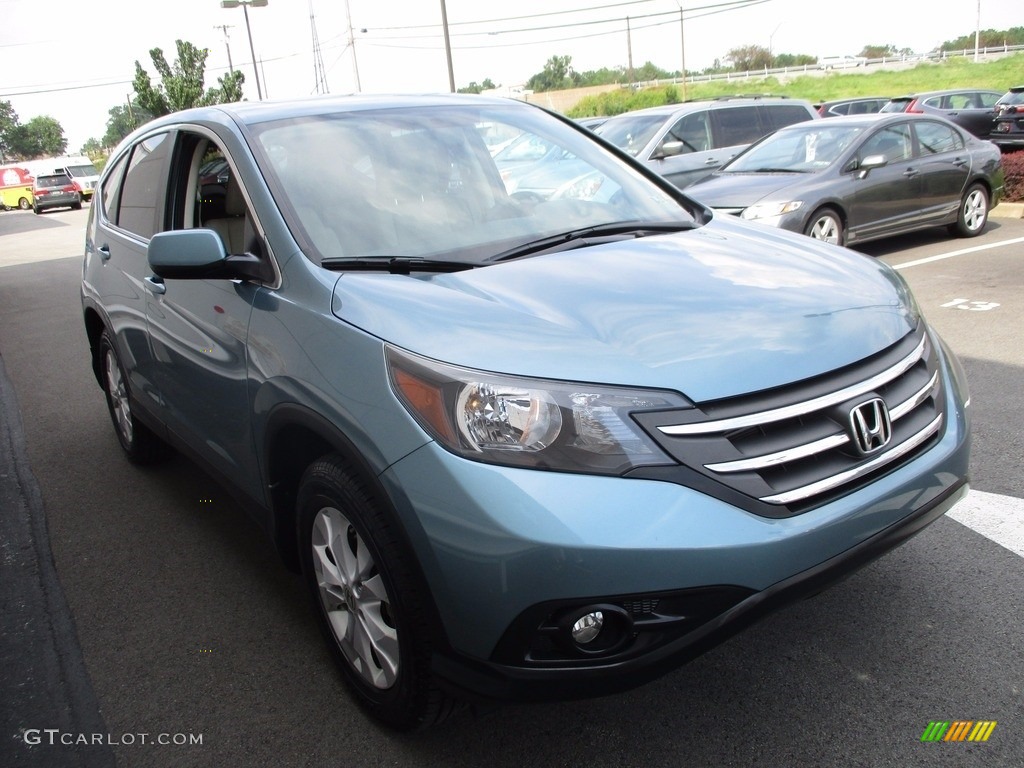 2014 CR-V EX AWD - Mountain Air Metallic / Beige photo #8