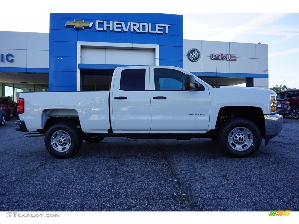 2017 Silverado 2500HD Work Truck Double Cab - Summit White / Dark Ash/Jet Black photo #8