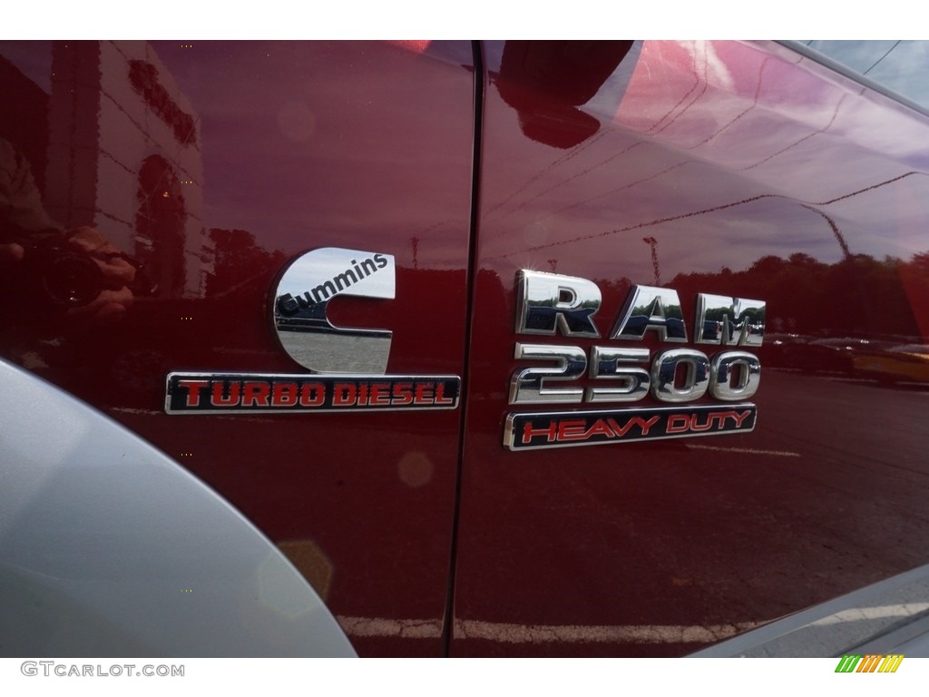 2015 2500 Laramie Crew Cab 4x4 - Deep Cherry Red Crystal Pearl / Black photo #13