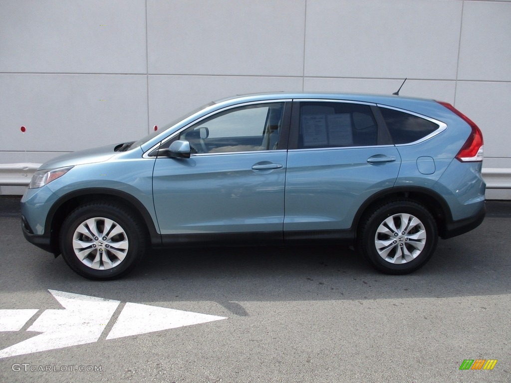 2014 CR-V EX AWD - Mountain Air Metallic / Beige photo #2