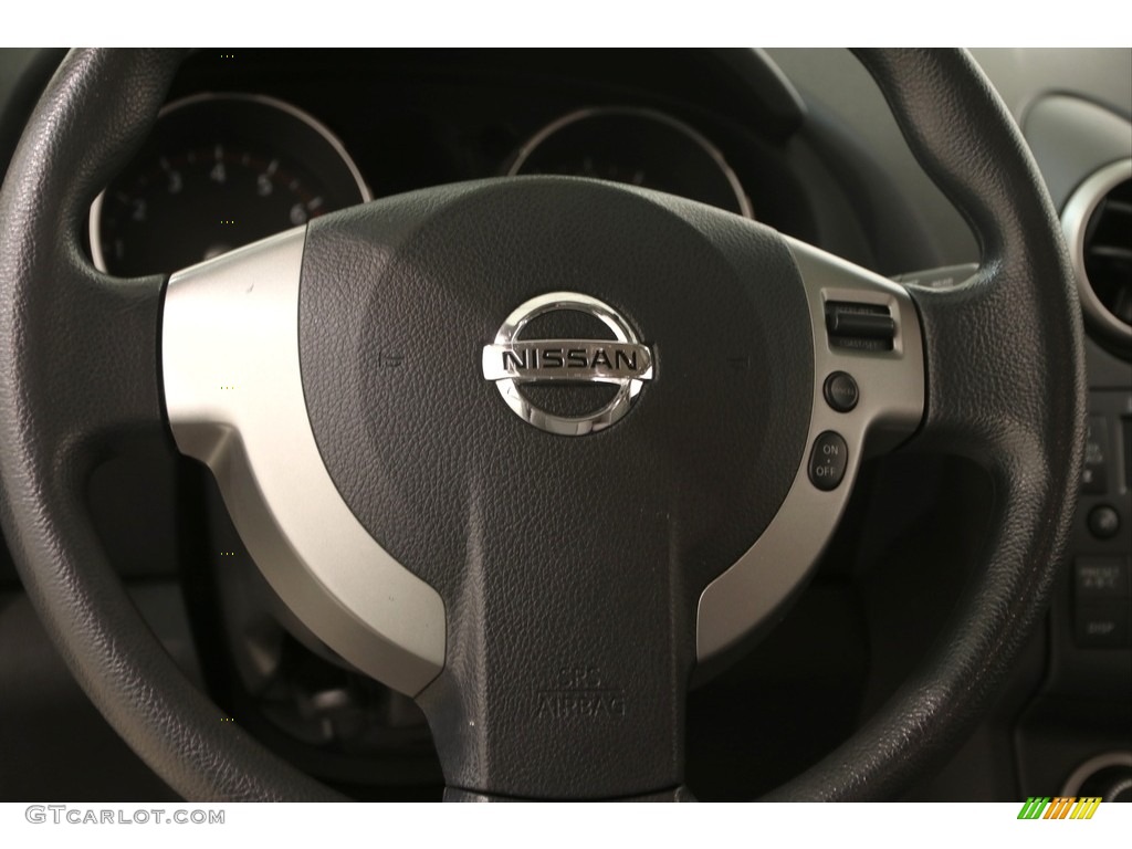 2010 Rogue S AWD - Phantom White / Gray photo #6