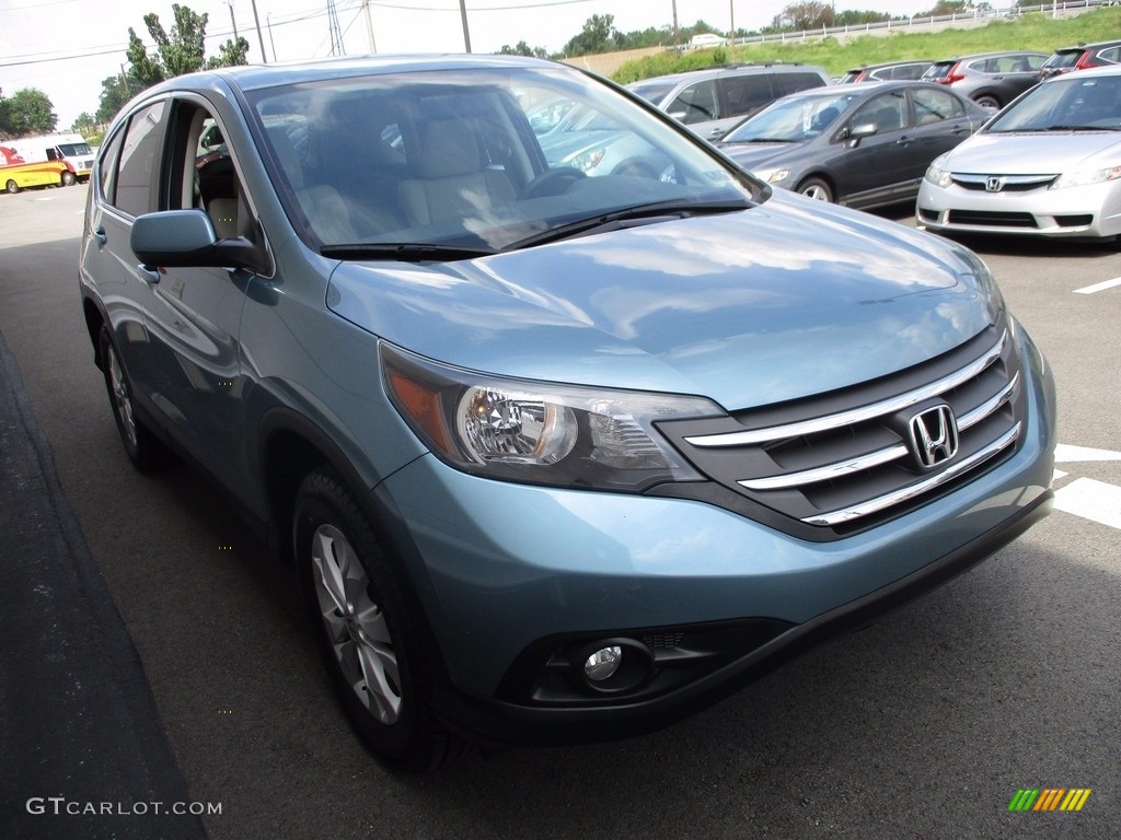 2014 CR-V EX AWD - Mountain Air Metallic / Beige photo #8