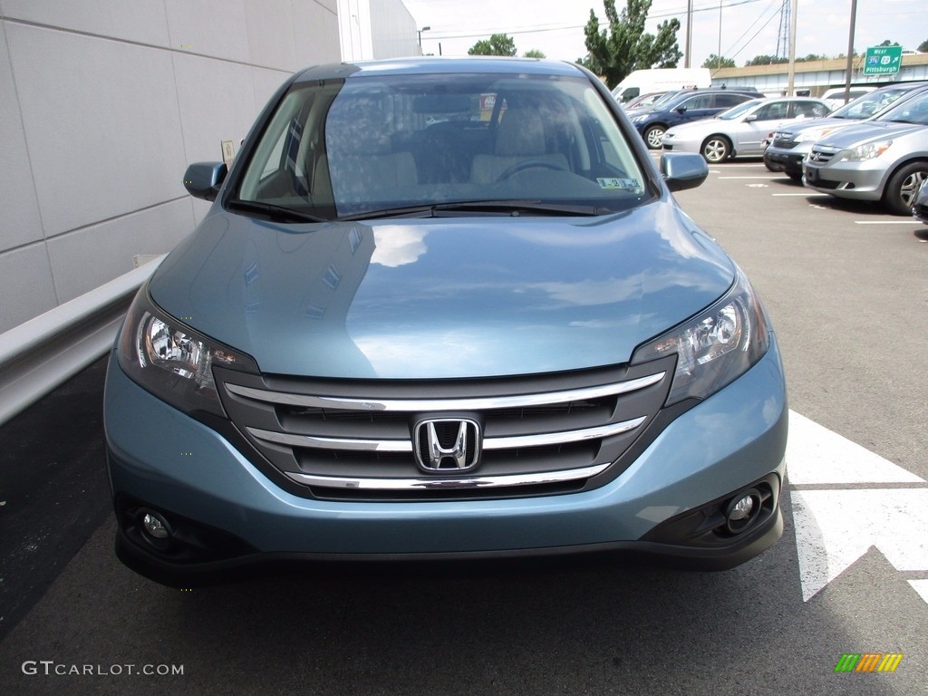 2014 CR-V EX AWD - Mountain Air Metallic / Beige photo #9