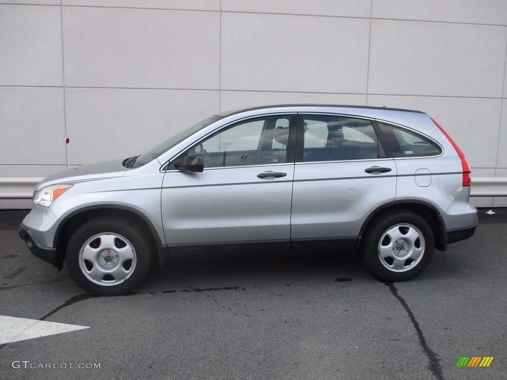 2008 CR-V LX 4WD - Whistler Silver Metallic / Black photo #2