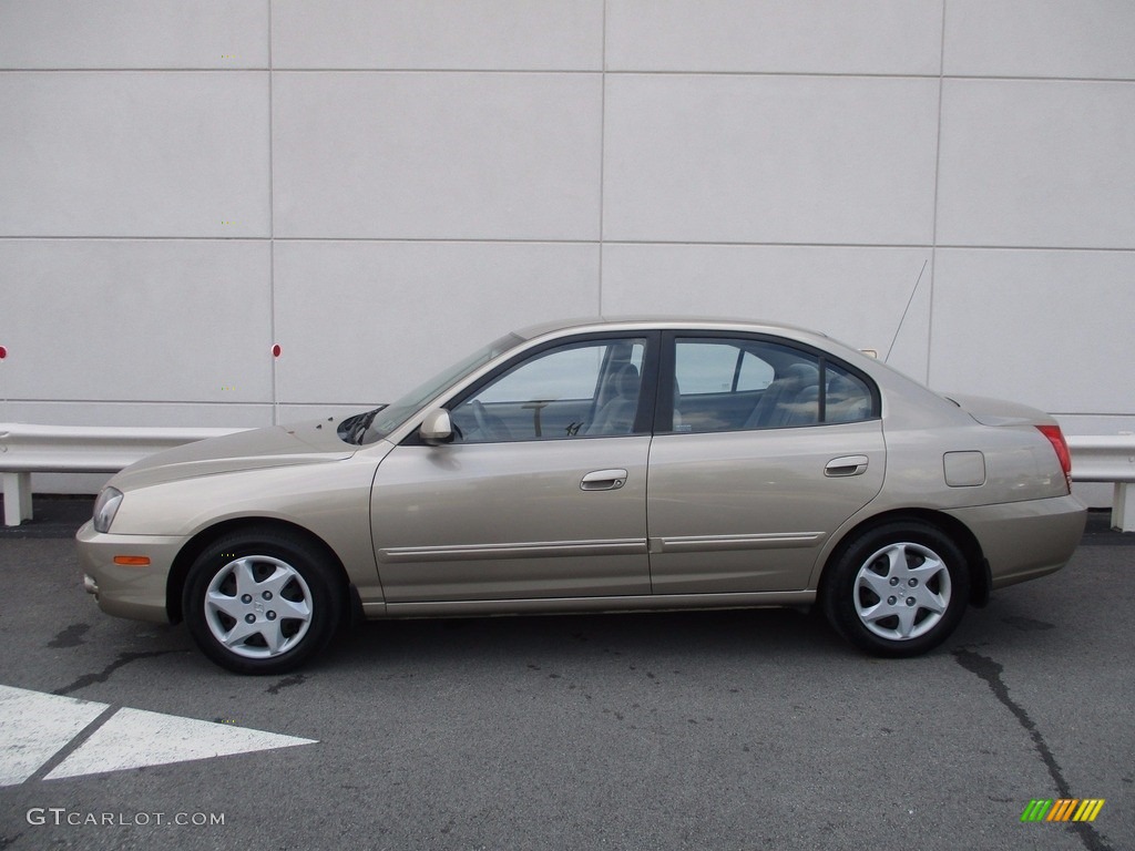 2006 Elantra GLS Sedan - Champagne Beige / Beige photo #2