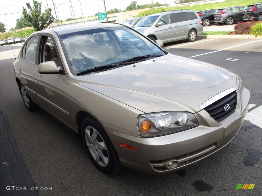 2006 Elantra GLS Sedan - Champagne Beige / Beige photo #8