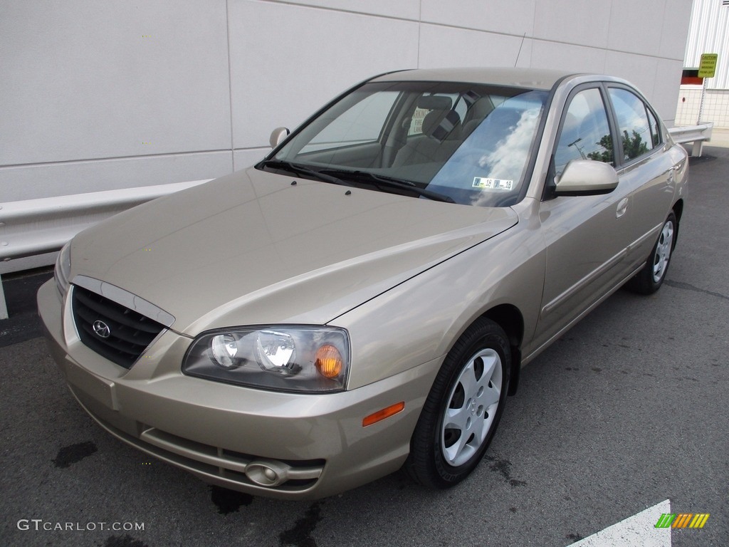 2006 Elantra GLS Sedan - Champagne Beige / Beige photo #10