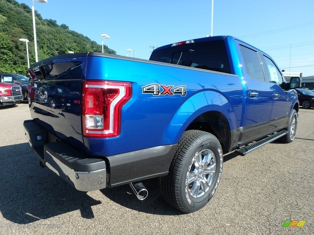 2017 F150 XLT SuperCrew 4x4 - Lightning Blue / Black photo #2