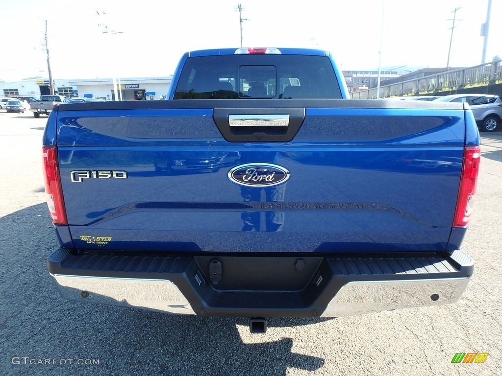2017 F150 XLT SuperCrew 4x4 - Lightning Blue / Black photo #3