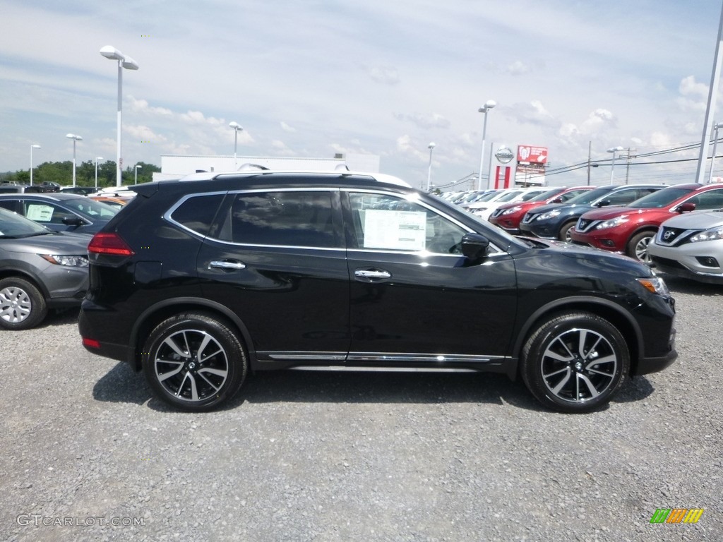 2017 Rogue SL AWD - Magnetic Black / Platinum Reserve Tan photo #2