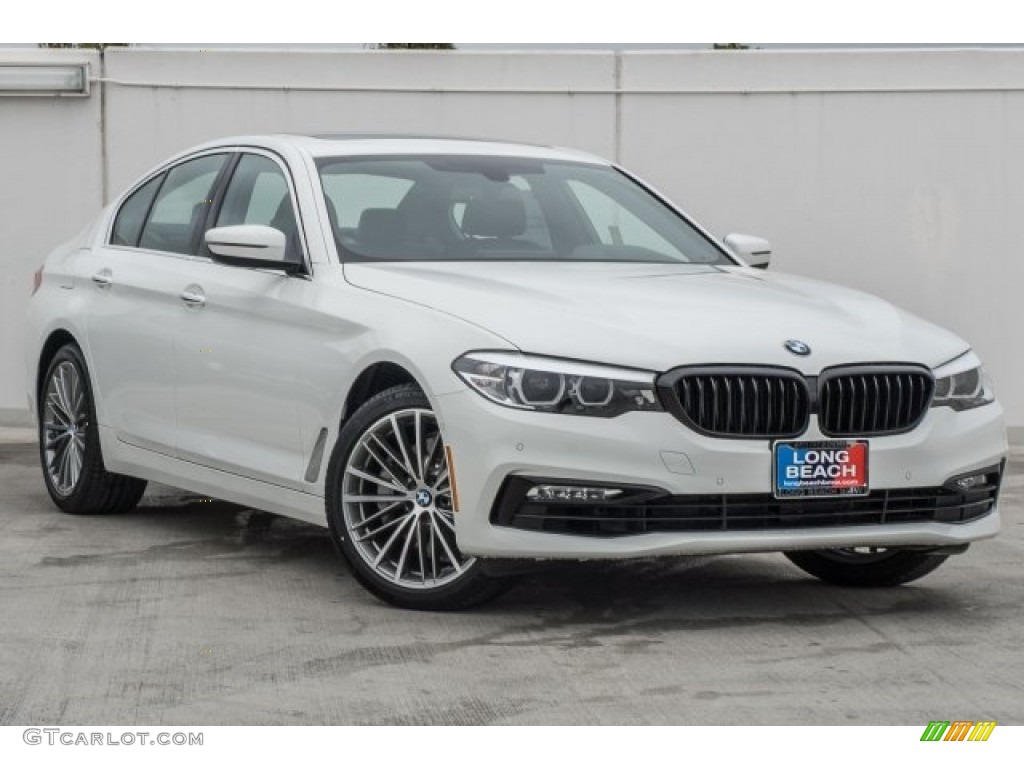 2017 5 Series 530i Sedan - Alpine White / Black photo #12