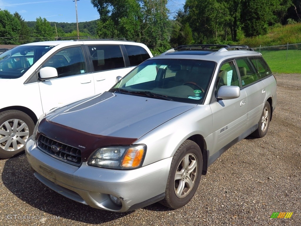 2004 Outback 3.0 L.L.Bean Edition Wagon - Silver Stone Metallic / Beige photo #3