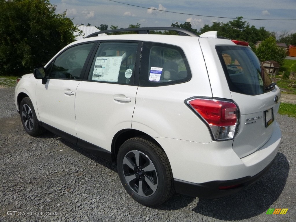 2018 Forester 2.5i - Crystal White Pearl / Black photo #10
