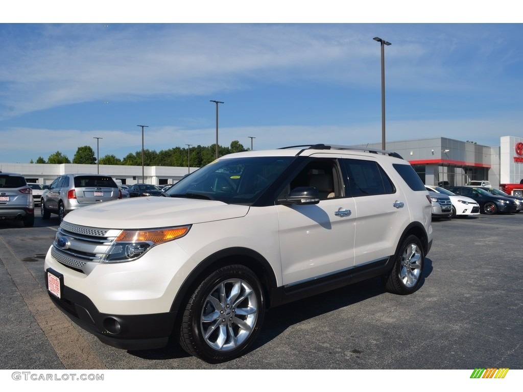 2015 Explorer XLT 4WD - Oxford White / Medium Light Stone photo #6