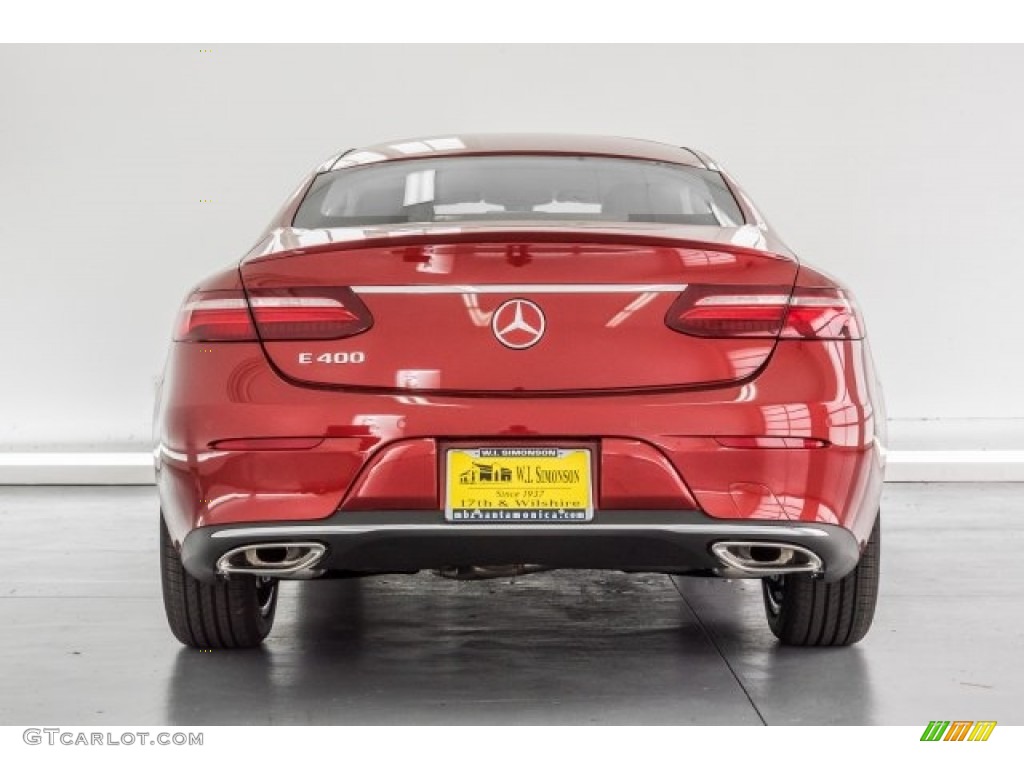 2018 E 400 Coupe - designo Cardinal Red Metallic / Black photo #4