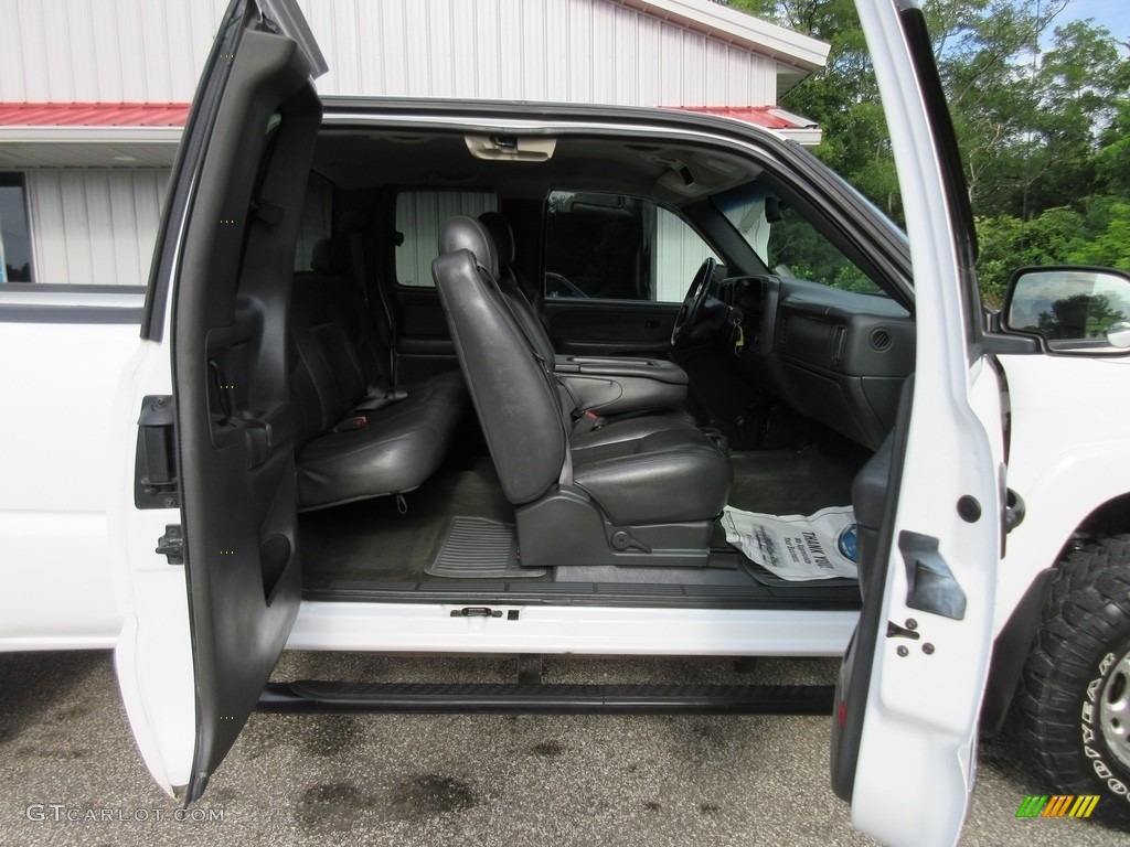 2003 Sierra 2500HD SLT Extended Cab 4x4 - Summit White / Dark Pewter photo #16