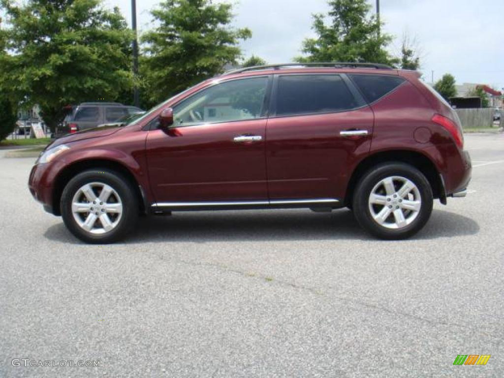 2007 Murano SL AWD - Merlot Pearl / Cafe Latte photo #3