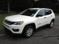 2017 Bright White Jeep Compass Sport  photo #2