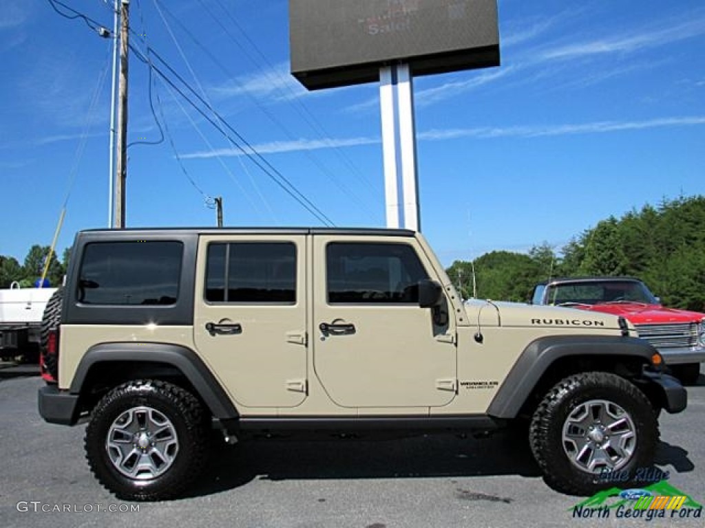 2017 Wrangler Unlimited Rubicon 4x4 - Gobi / Black photo #6