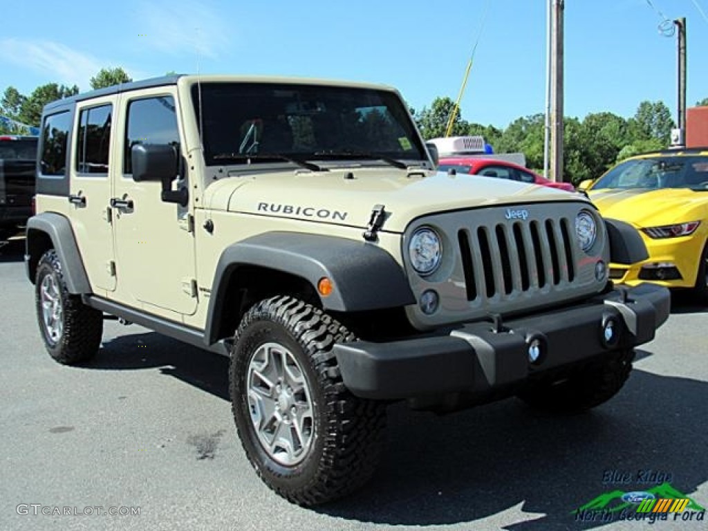 2017 Wrangler Unlimited Rubicon 4x4 - Gobi / Black photo #7