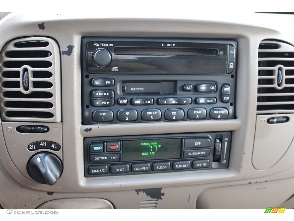 2003 F150 Lariat SuperCrew 4x4 - Dark Highland Green Metallic / Medium Parchment Beige photo #15