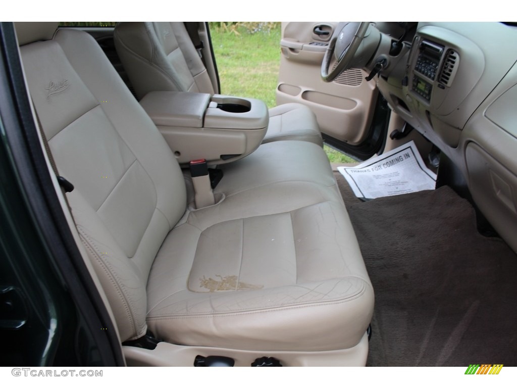 2003 F150 Lariat SuperCrew 4x4 - Dark Highland Green Metallic / Medium Parchment Beige photo #23