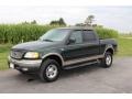 2003 Dark Highland Green Metallic Ford F150 Lariat SuperCrew 4x4  photo #31