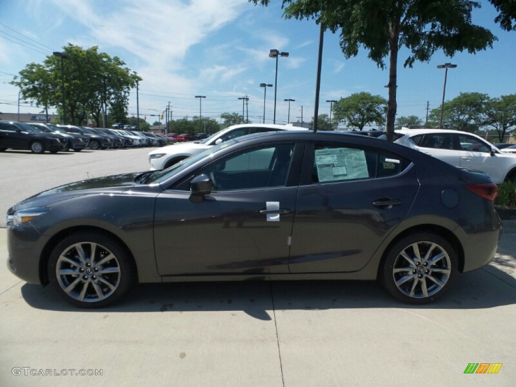 2018 MAZDA3 Grand Touring 4 Door - Machine Gray Metallic / Black photo #2