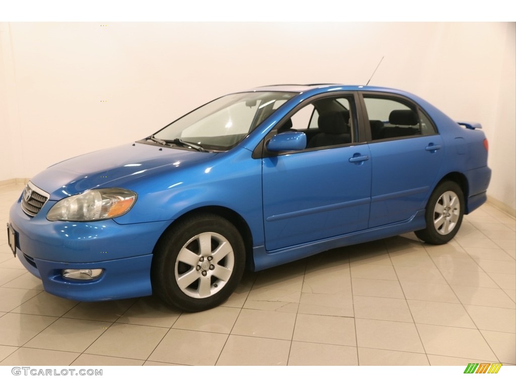 2008 Corolla S - Speedway Blue Metallic / Dark Charcoal photo #3
