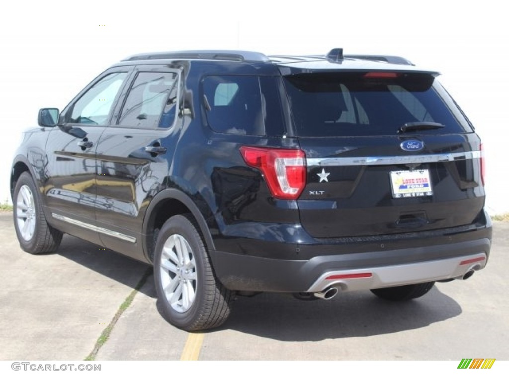 2017 Explorer XLT - Shadow Black / Ebony Black photo #5