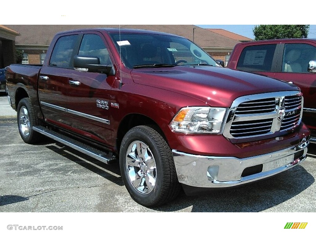 2017 1500 Big Horn Crew Cab 4x4 - Delmonico Red Pearl / Black/Diesel Gray photo #4