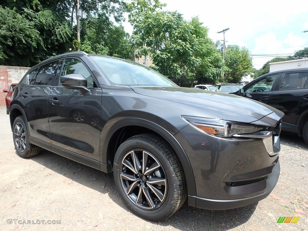 2017 CX-5 Grand Touring AWD - Meteor Gray Mica / Parchment photo #1