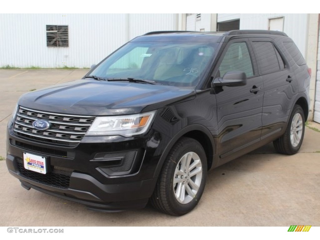 2017 Explorer FWD - Shadow Black / Medium Light Camel photo #3