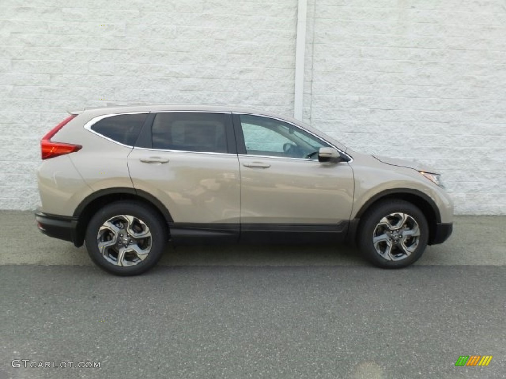 2017 CR-V EX-L AWD - Sandstorm Metallic / Ivory photo #2