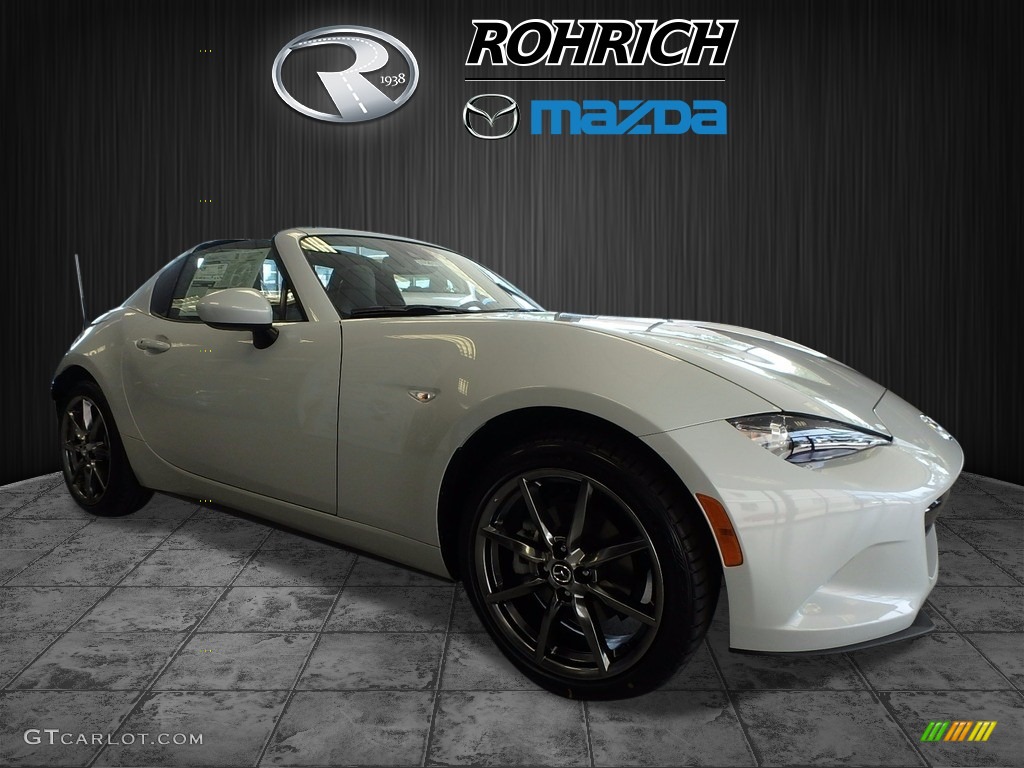 2017 MX-5 Miata RF Grand Touring - Arctic White / Black/Red Stitching photo #1