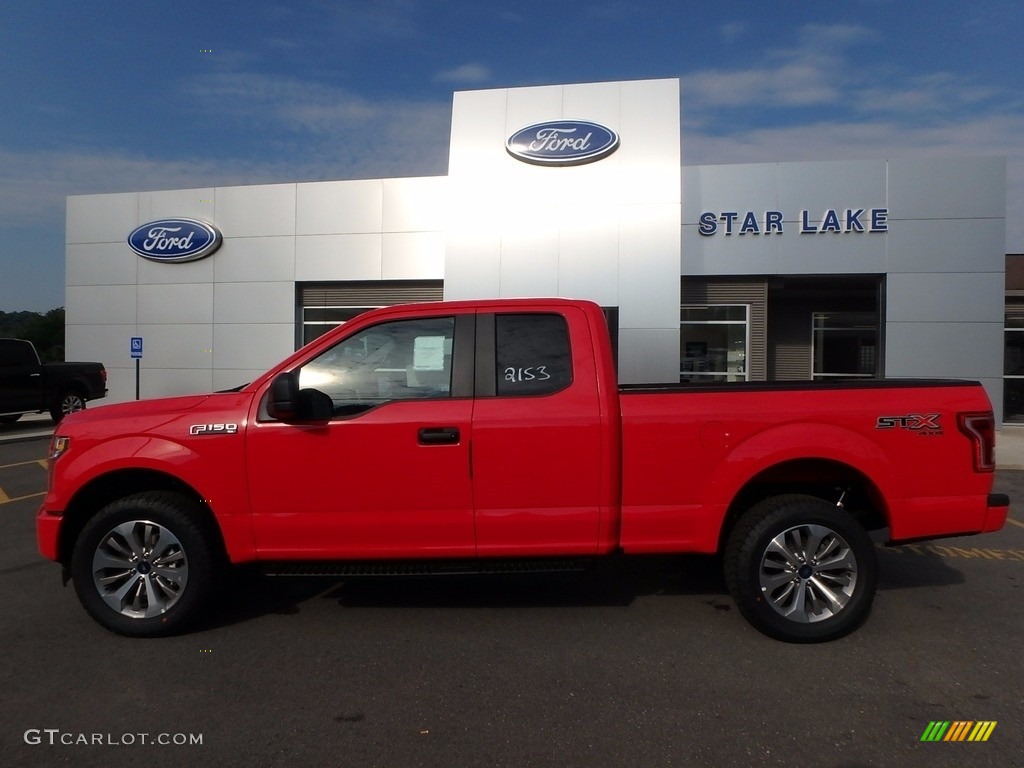 2017 F150 XL SuperCab 4x4 - Race Red / Earth Gray photo #8