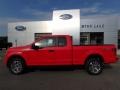 2017 Race Red Ford F150 XL SuperCab 4x4  photo #8