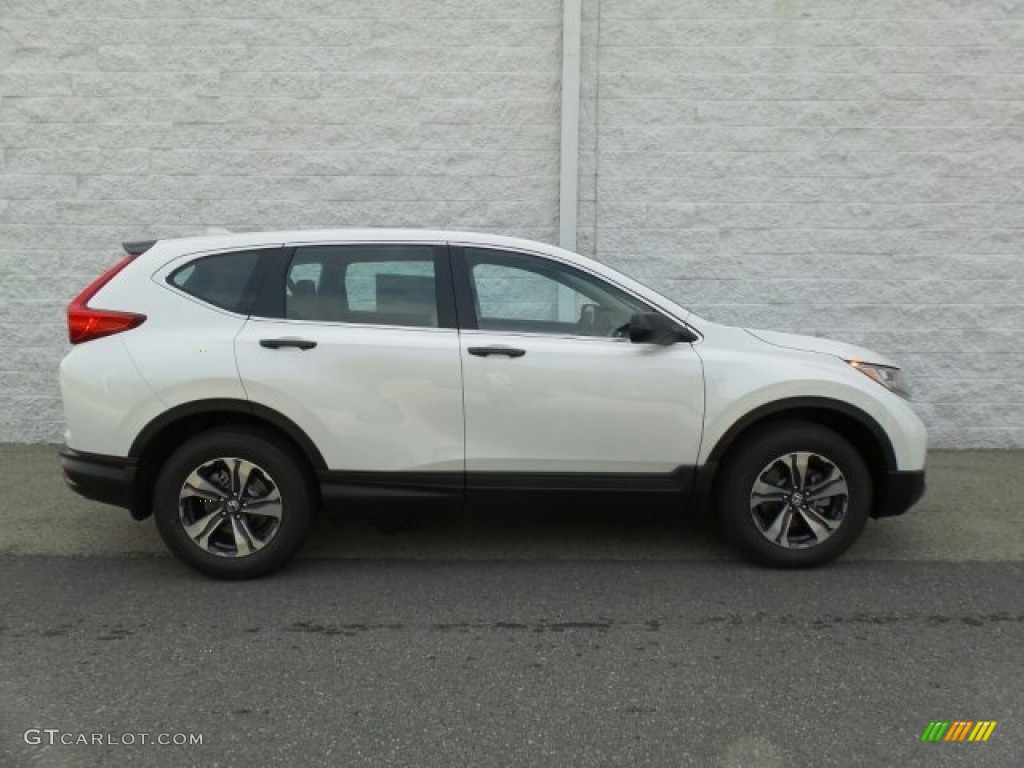 2017 CR-V LX AWD - White Diamond Pearl / Ivory photo #2