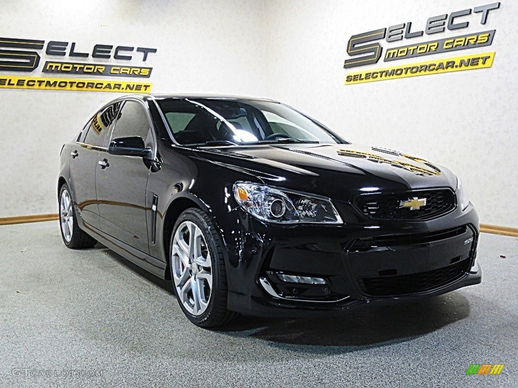 2016 SS Sedan - Phantom Black Metallic / Jet Black photo #3