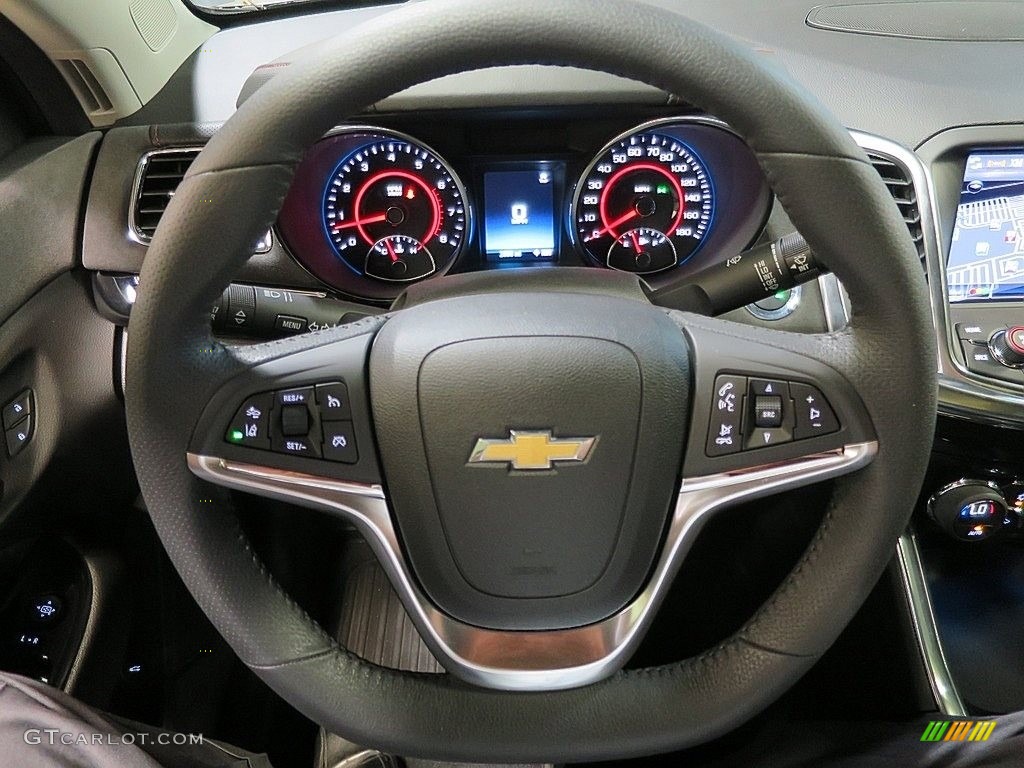 2016 Chevrolet SS Sedan Jet Black Steering Wheel Photo #121982513